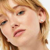 Accessorize London Women's Set of 3 Ball Stud Earring pack