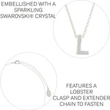 Accessorize London Women's L Initial Pendant Necklace