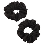 Accessorize London Women'S Black Large hair scrunchie set