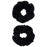 Accessorize London Women'S Black Large hair scrunchie set