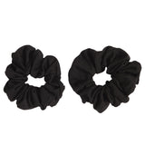 Accessorize London Women'S Black Large hair scrunchie set