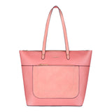 Accessorize London Women's Faux Leather Coral Spacious Emily Tote Bag