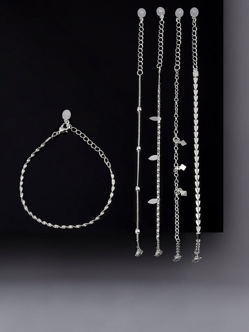 Accessorize London Women's Pack Of 5 Delicate Necklace Chain