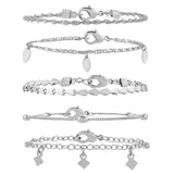 Accessorize London Women's Pack Of 5 Delicate Necklace Chain