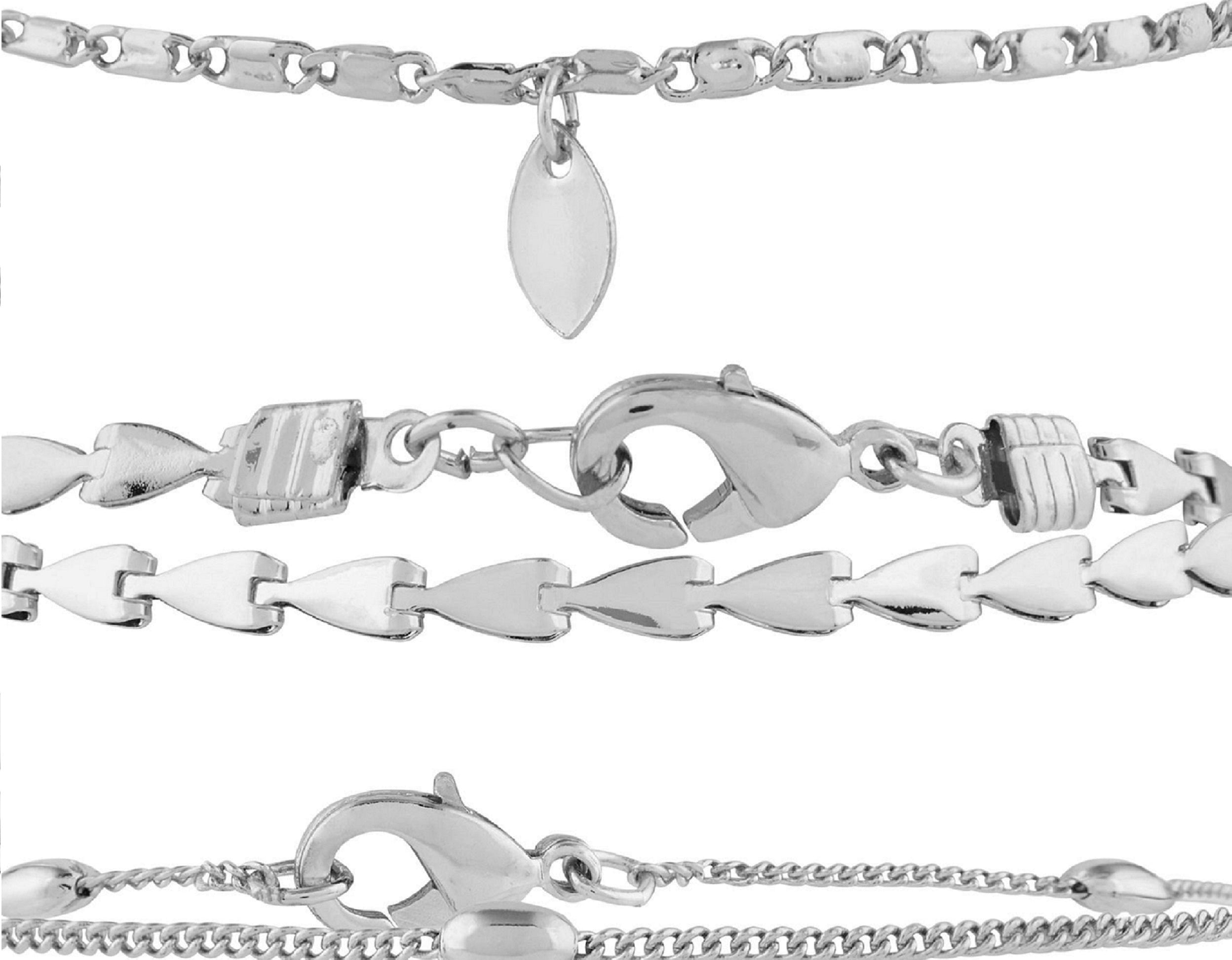 Accessorize London Women's Pack Of 5 Delicate Necklace Chain