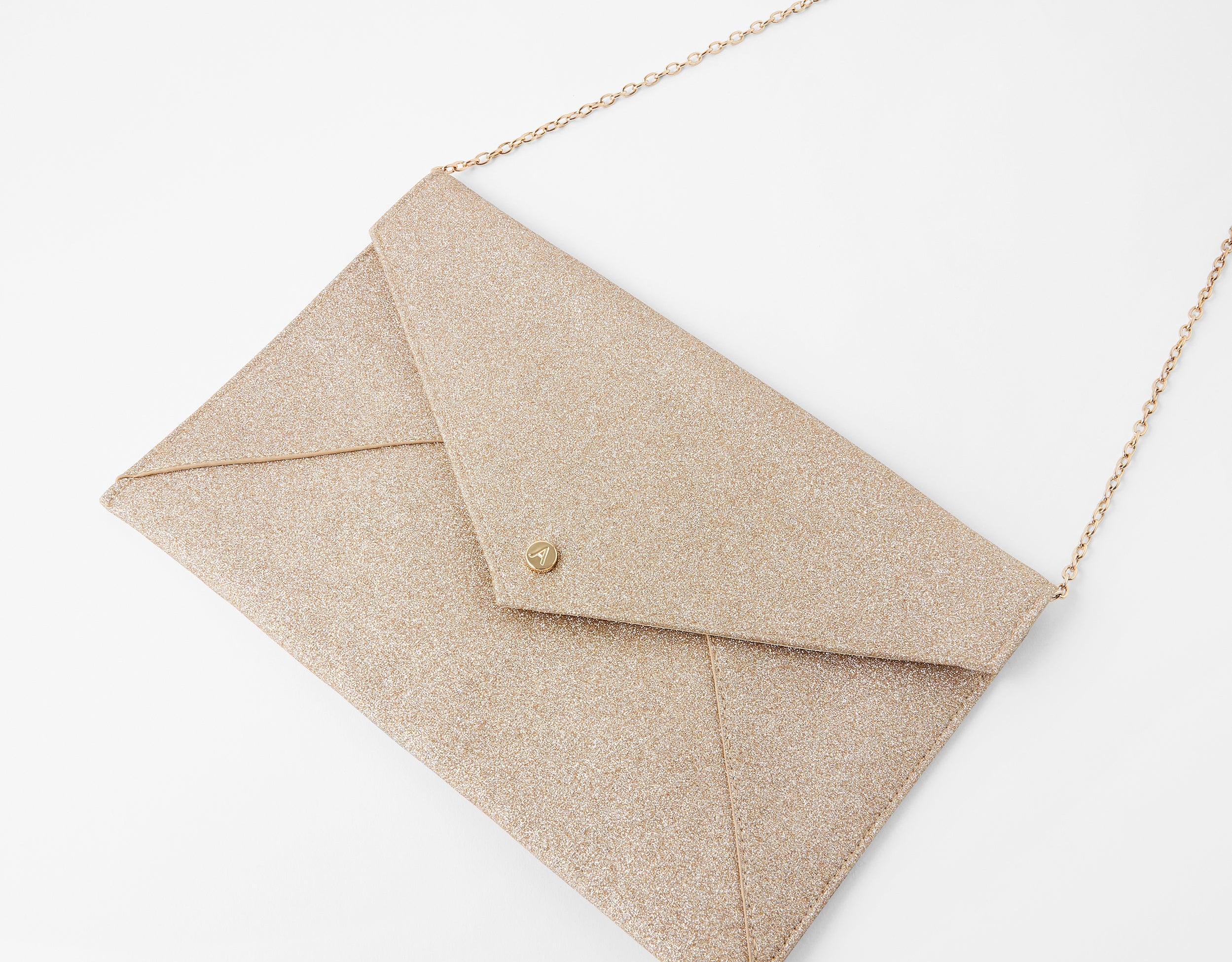 Accessorize London Women's Faux Leather Lily Glitter Envelope Clutch