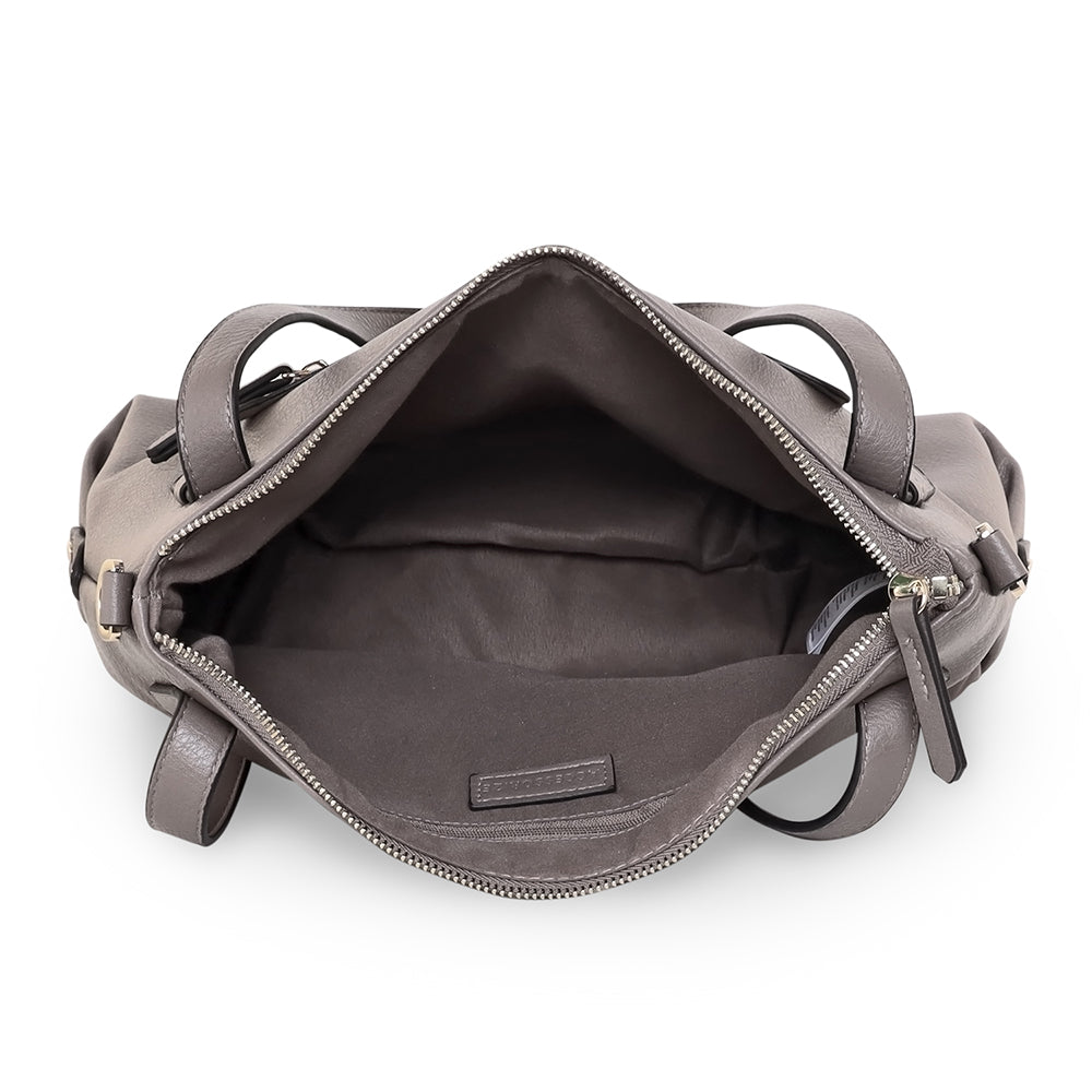 Accessorize London Women's Faux Leather Ali Zip Shoulder Bag