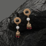 Accessorize London Women's Golden Short Drop Jhumka