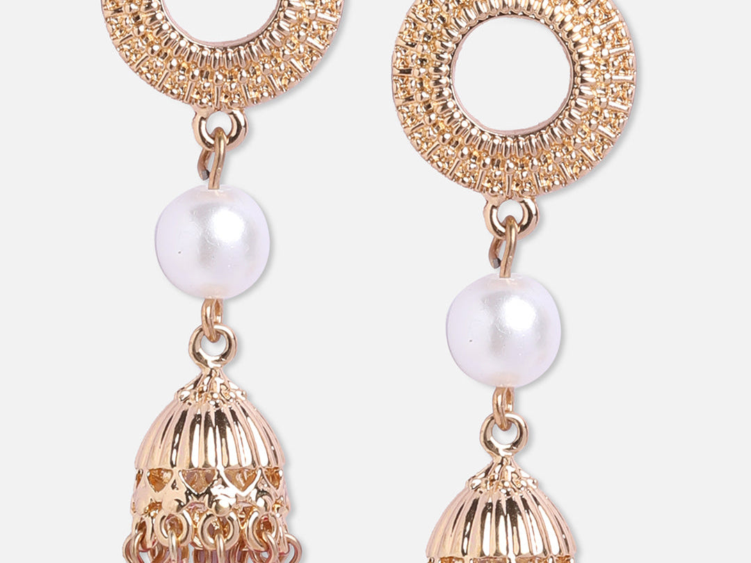 Accessorize London Women's Golden Short Drop Jhumka