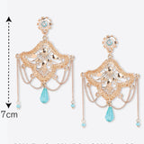 GOLD PLATED LONG EARRING