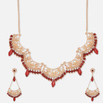 Accessorize London Women's Golden Red Long Earring