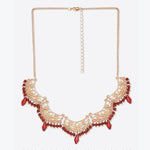 Accessorize London Women's Golden Red Long Earring
