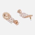Accessorize London Pearl White & Golden Jhumki Earrings
