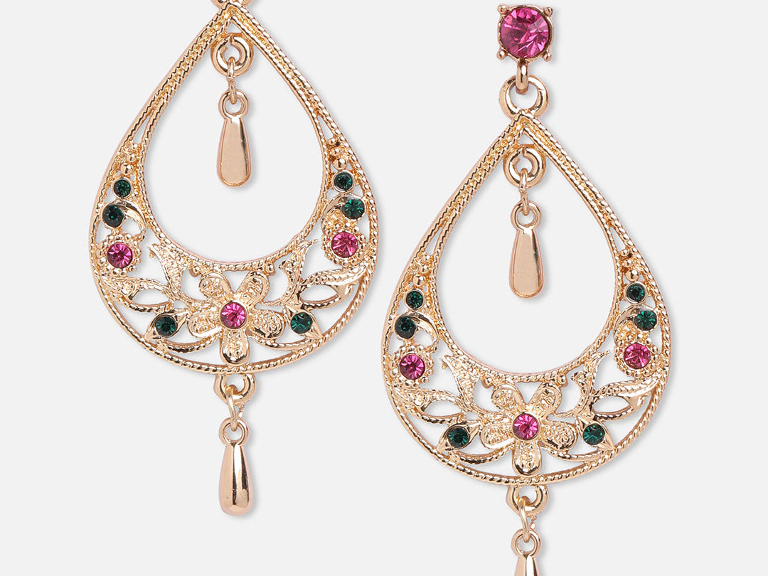 Accessorize London Women's Golden Long Earring