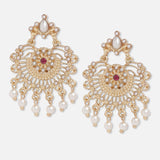 GOLD PLATED PEARL SHORT DROP EARRING