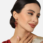 Accessorize London Red Golden Earring