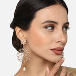 Accessorize London Women's Floral Pearl Filigree Earring