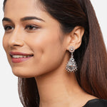 Accessorize London Oxidized Silver Coral Short Drop Earring Zinc Drops & Danglers