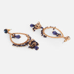 Accessorize London Navy Beads Jhumkas Zinc Jhumki Earring