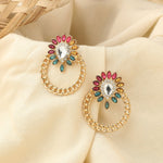 Accessorize London Multi Color Short Drop Earring Zinc Stud Earring