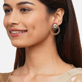 Accessorize London Multi Color Short Drop Earring Zinc Stud Earring