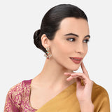 Accessorize London Women's Kundan Golden Earring
