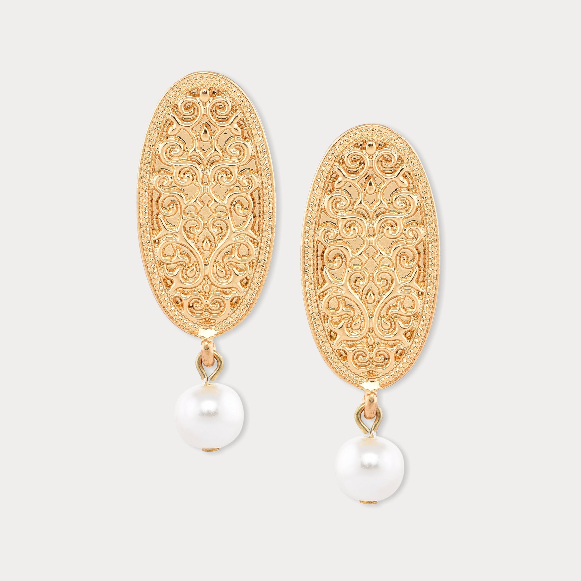 Accessorize London Women's Gold Pearl Drop Earring