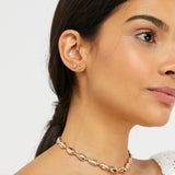 Accessorize London Women's Gold Set Of 3 Heart Teardrop Earring Pack