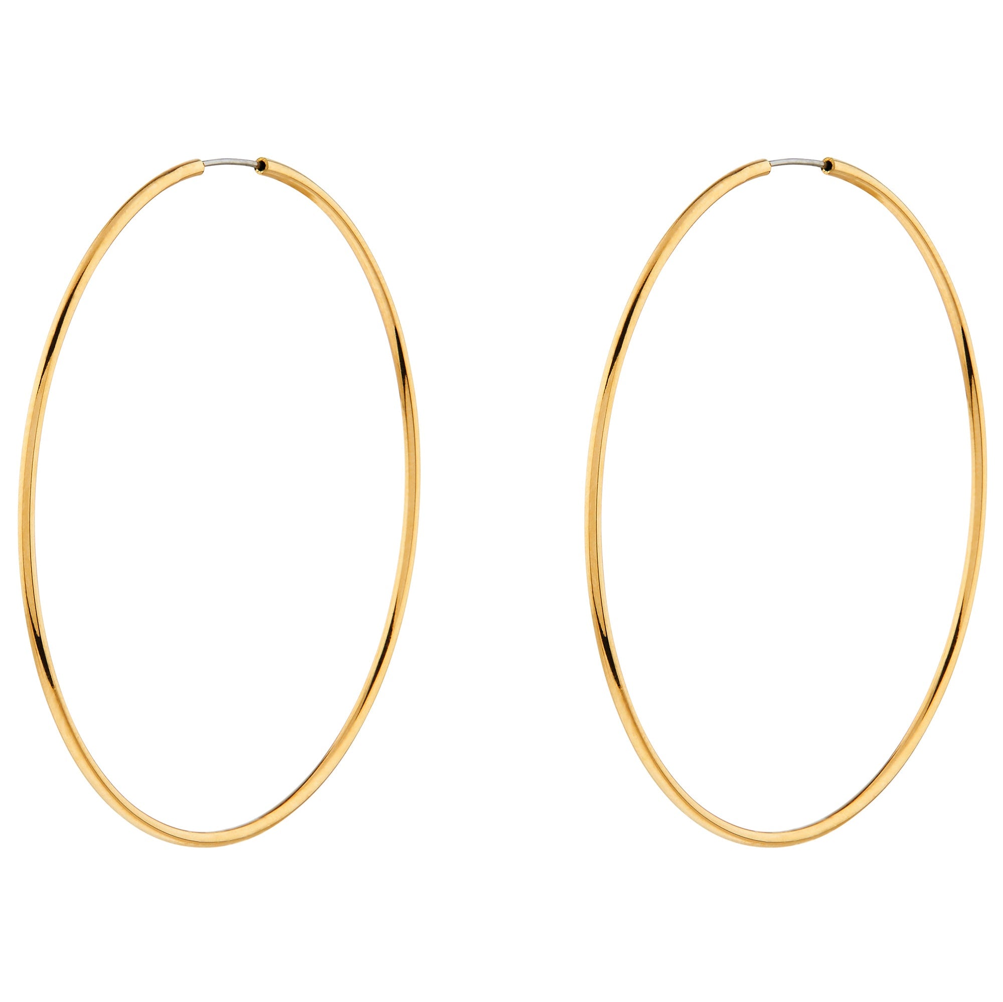 Real Gold Plated Hoop Earrings For Women By Accessorize London