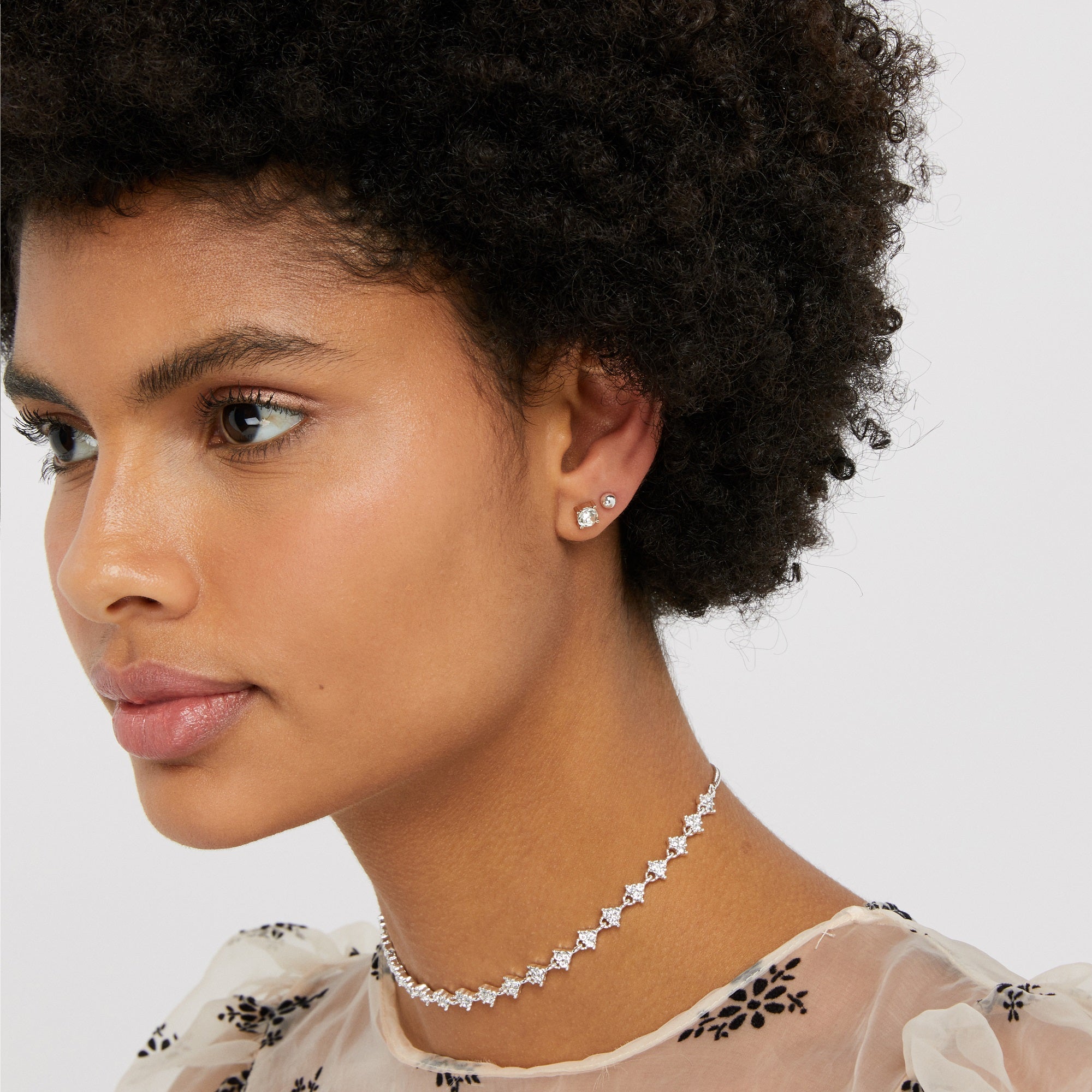 Accessorize London Women's Set Of 15 Sparkle Stone Stud Earrings