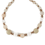Accessorize London Beaded White Necklace Collar Necklace For Women