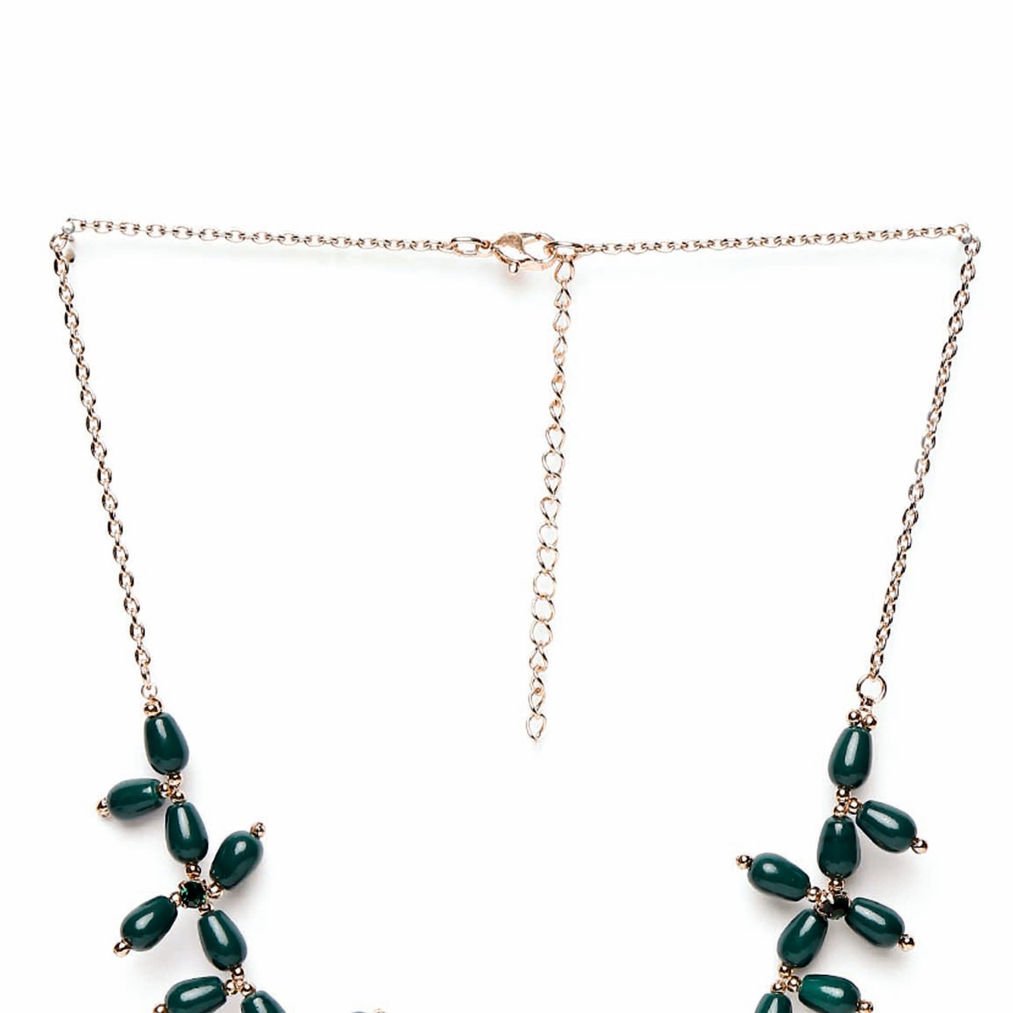 Accessorize London Cross Bead Necklace Zinc Necklace