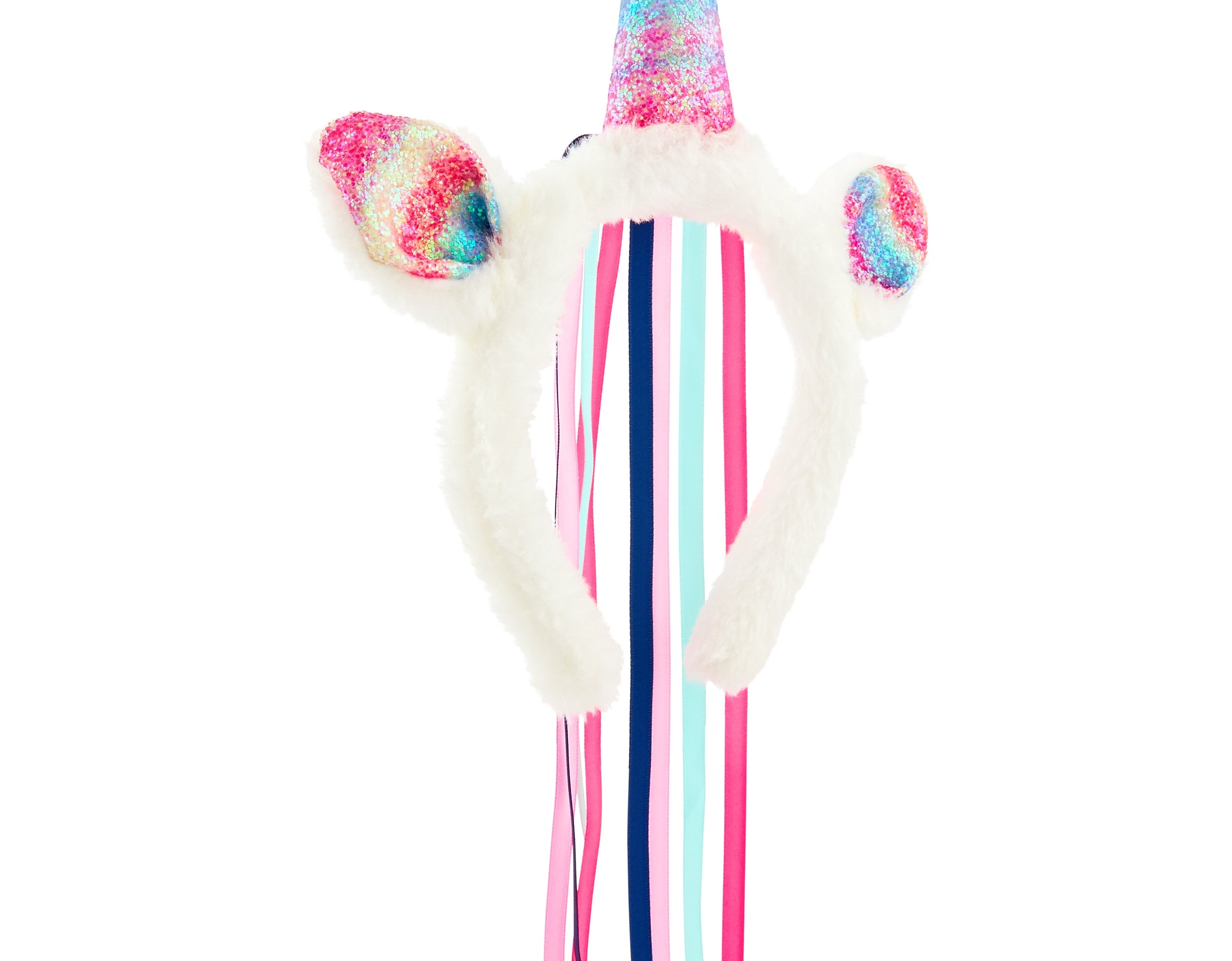 Accessorize London Rainbow Unicorn Ribbon Alice Band