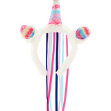Accessorize London Rainbow Unicorn Ribbon Alice Band