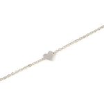 Accessorize London Women'S Silver Solid Heart Clasp Bracelet
