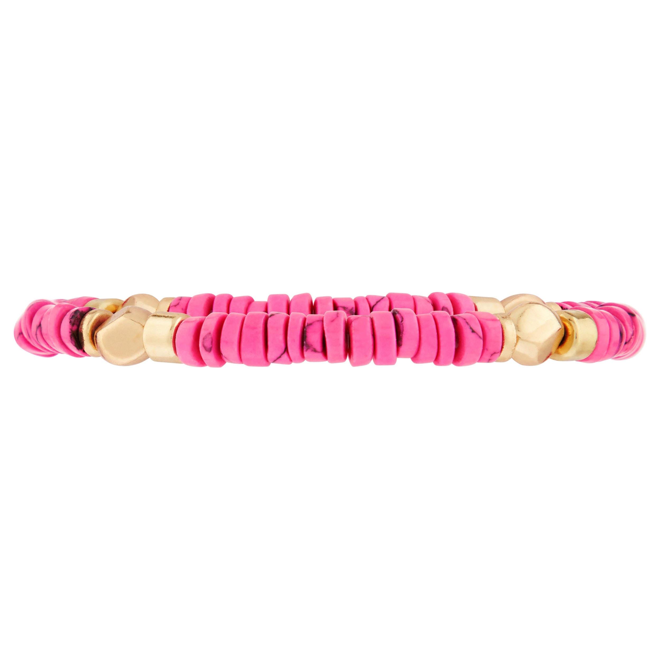 Accessorize London Women's Pinks Beads Stretch Bracelet