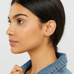 Accessorize London Women's Set Of 4 Crystal Clear Silver Flatback Stud Earrings