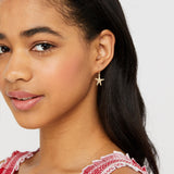 Accessorize London Starfish Short Drop Earrings