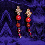 Accessorize London Pink Bead Earrings