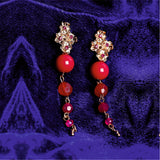 Accessorize London Pink Bead Earrings