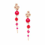 Accessorize London Pink Bead Earrings