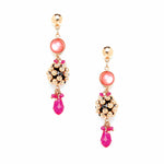 Accessorize London Pink Mini Drops Drop Earrings For Women