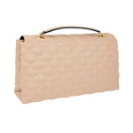 Accessorize London Women's Ayda Quilted Shoulder Bag Nude