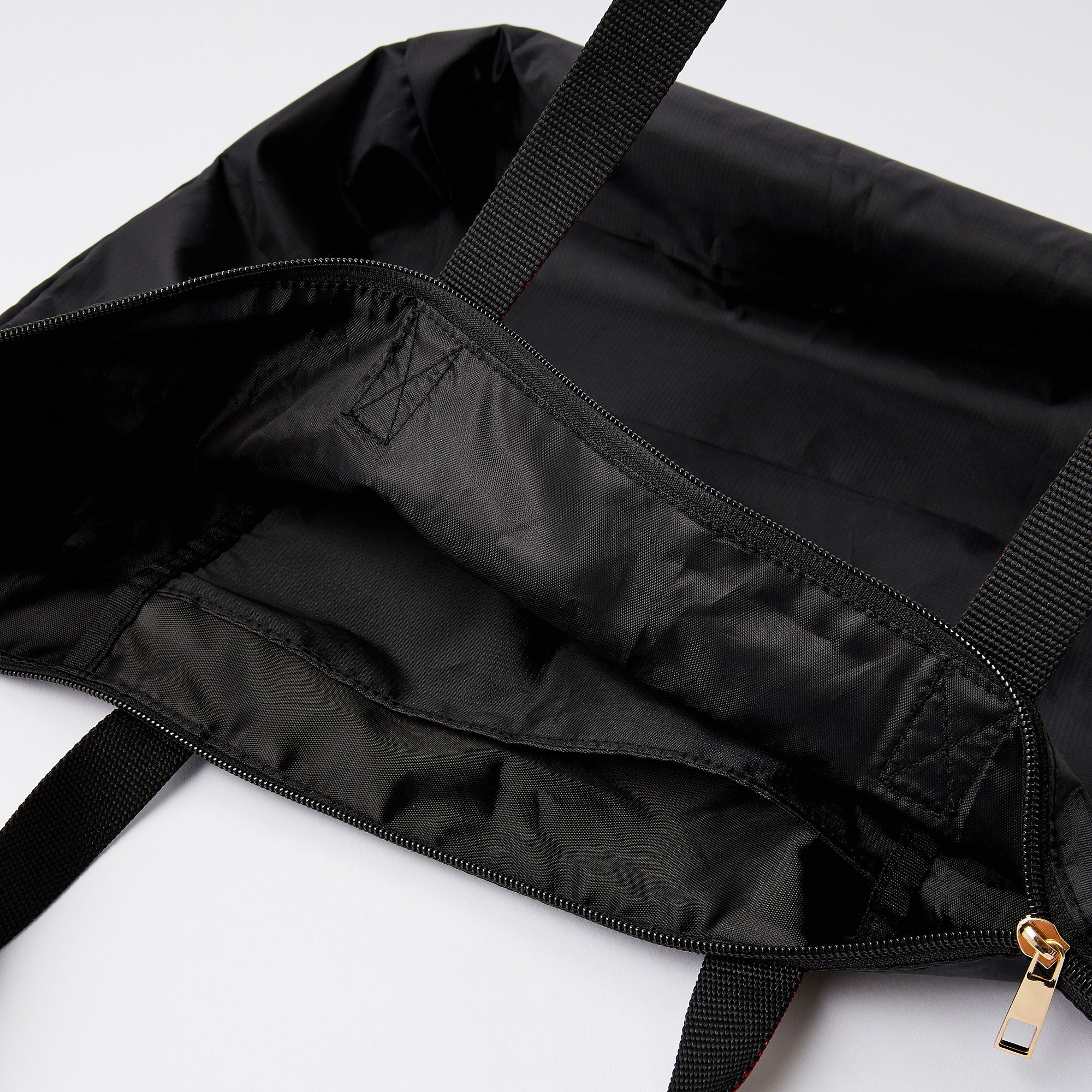 Accessorize London Women's Black Recycled Packable Shopper Bag
