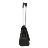 Accessorize London Women's Magda Oversized Black Sling Bag