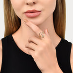 Accessorize London Women's The Face Ring- Small
