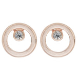Accessorize London Women's Open Circle Crystal Stud Earrings
