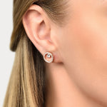 Accessorize London Women's Open Circle Crystal Stud Earrings