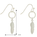 Accessorize London Women's Tiny Leaf Short Drop Earrings