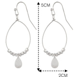 Accessorize London Women's Mini Teardrop Hoop Drop Earrings